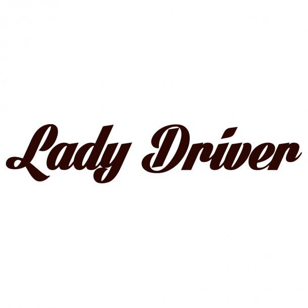 Lady Driver2 Decal Sticker