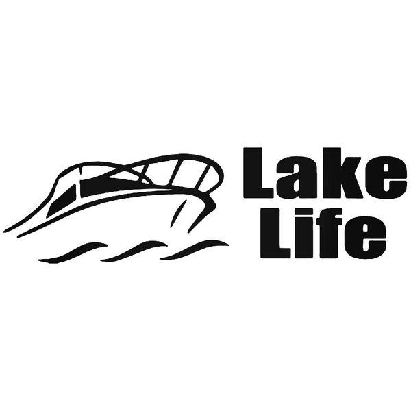 Lake Life Boating Decal Sticker