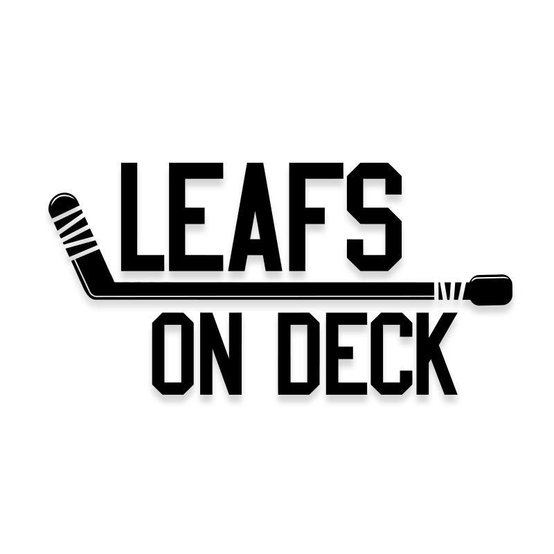 Leaves on Deck Toronto Maple Leaves NHL Decal Sticker