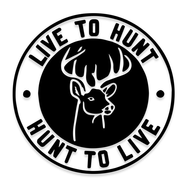Live to Hunt Deer Buck Decal Sticker