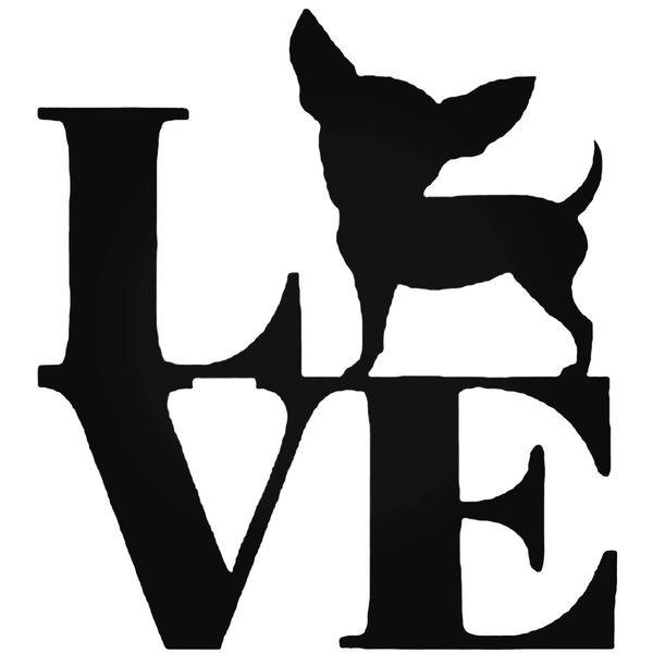 Love Chihuahua Decal Sticker
