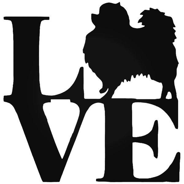 Love Pomeranian Decal Sticker