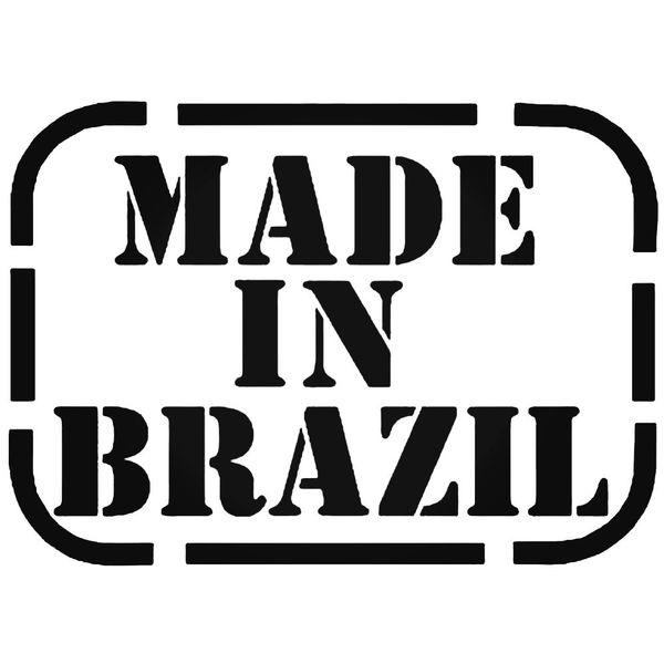 Made In Brazil Band Decal Sticker