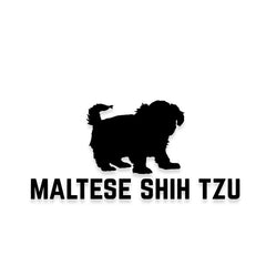 Maltese Shih Tzu Car Decal Dog Sticker for Windows