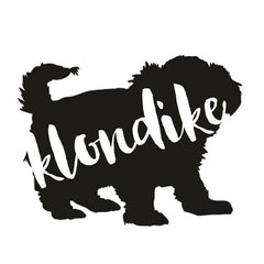 Maltese Shih Tzu Dog Decal Sticker for Car Windows