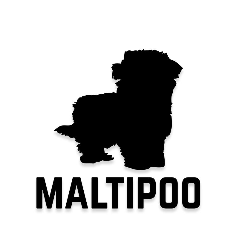 Maltipoo Car Decal Dog Sticker for Windows