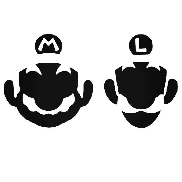 Mario Bros Face Decal Sticker