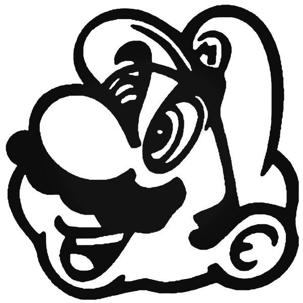 Mario Face Decal Sticker