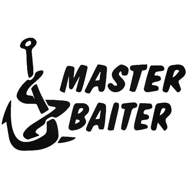 Master Baiter Fishing Hook Bait Decal