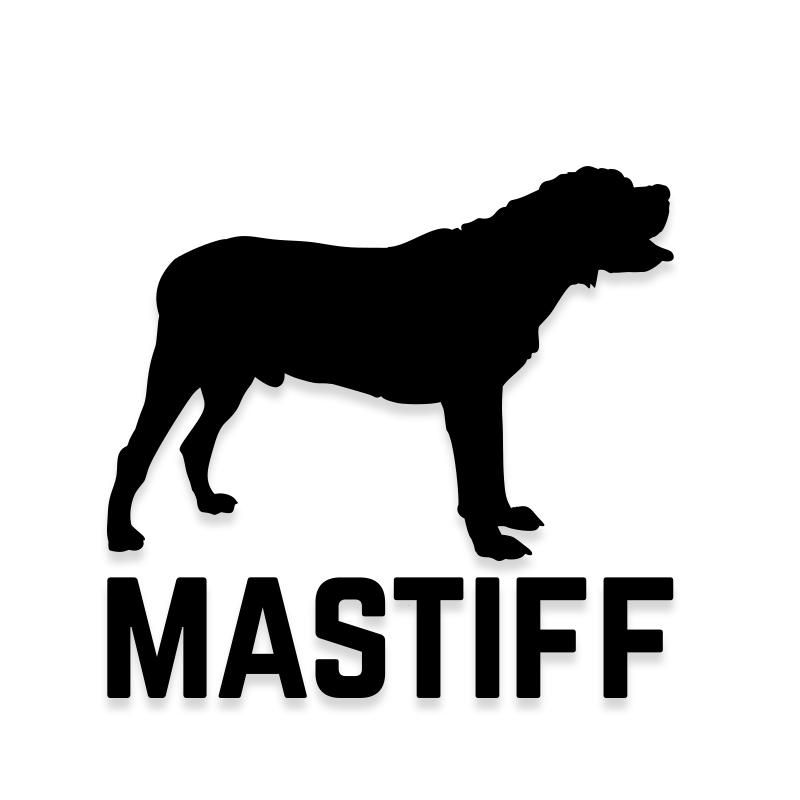 Mastiff Car Decal Dog Sticker for Windows