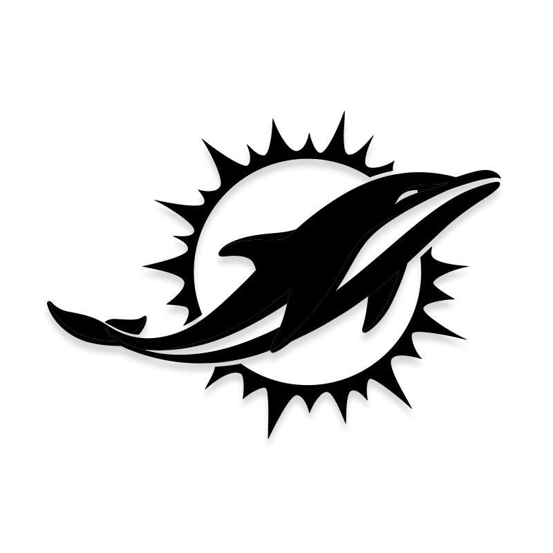 Miami Dolphins Retro Precision Cut Decal / Sticker