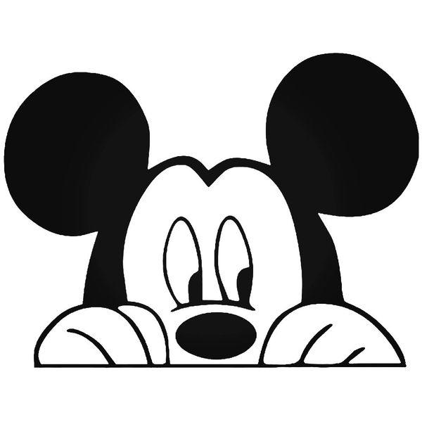 Mickey Mouse Peeking Decal Sticker