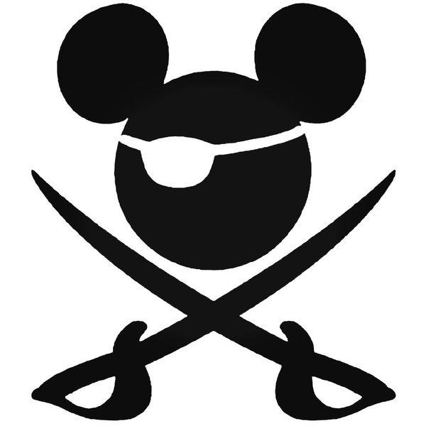 Mickey Mouse Pirate Decal Sticker