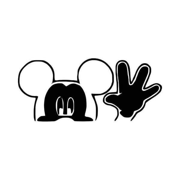 Mickey Mouse Waving Decal Sticker