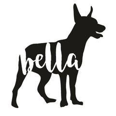 Miniature Pinscher Dog Decal Sticker for Car Windows