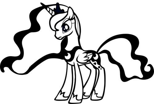 MLP My Little Pony Princess Luna Decal Sticker