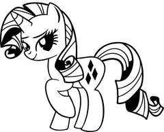MLP My Little Pony Rarity Decal Sticker