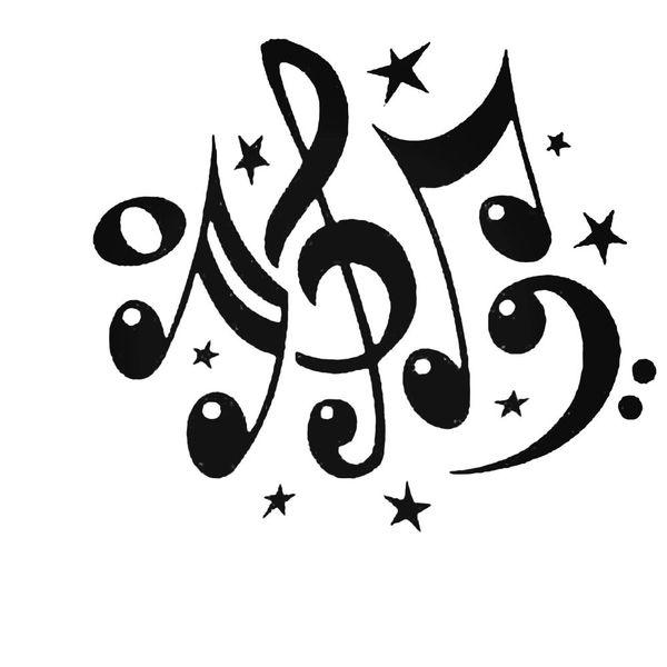 Music Note Decal Sticker