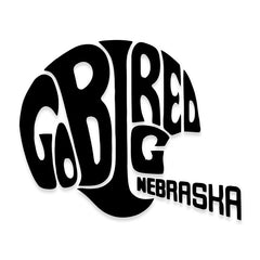Nebraska Huskers Football Car Decal