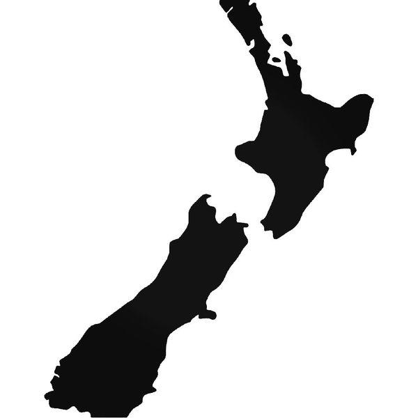 New Zealand Country Map Decal Sticker