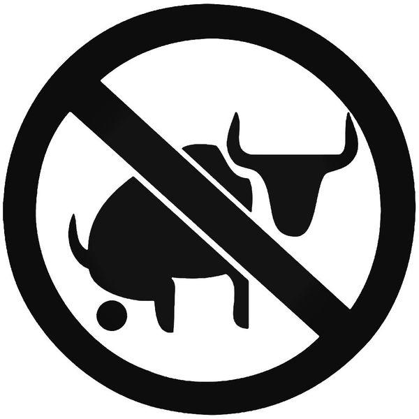 No Bs Funny Decal Sticker