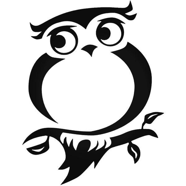 Owl Silhouette Decal Sticker