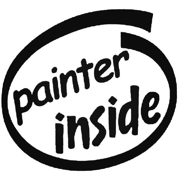 Painter Inside Decal Sticker