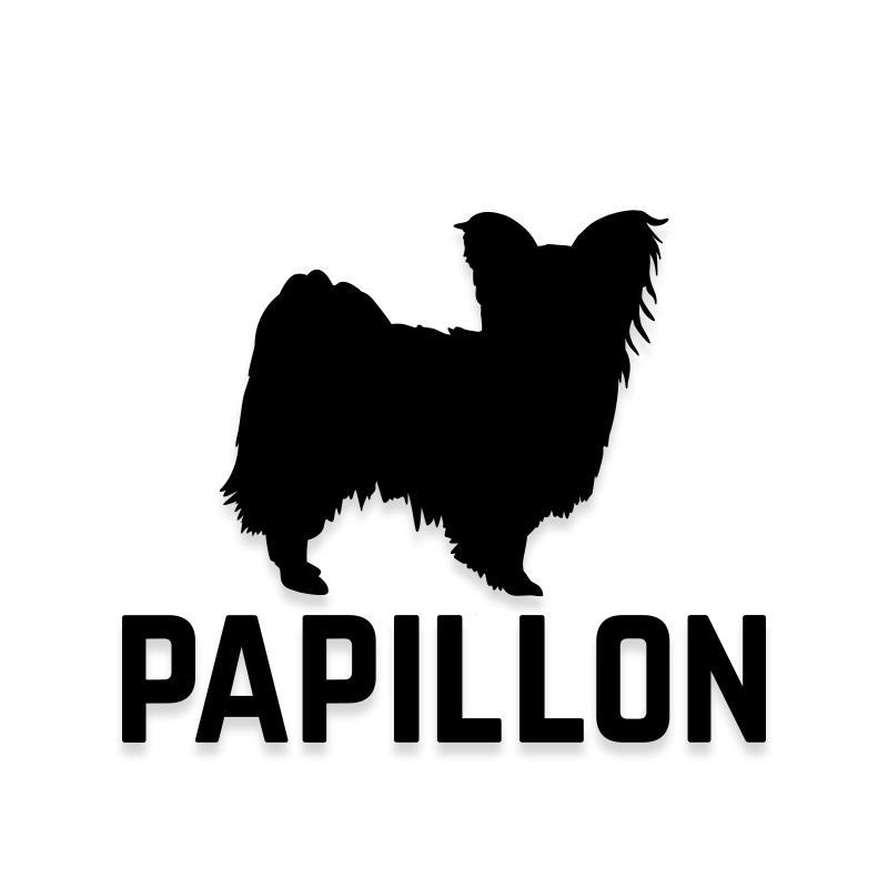 Papillon Car Decal Dog Sticker for Windows