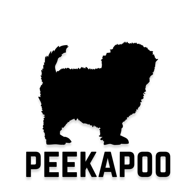 Peekapoo Car Decal Dog Sticker for Windows