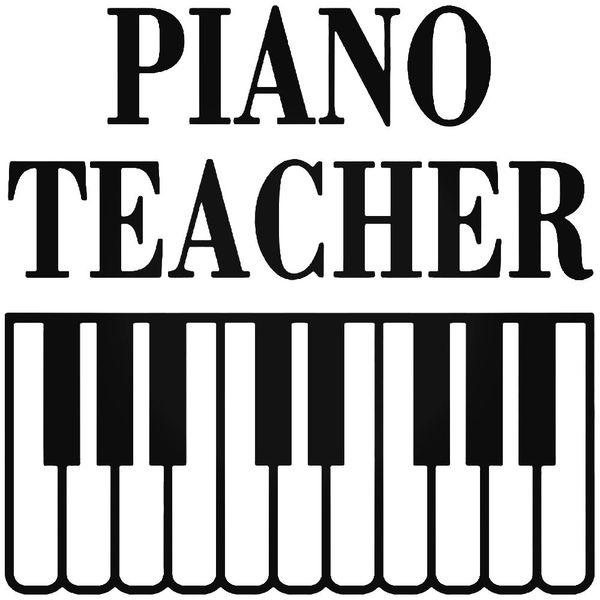 Piano Teacher Decal Sticker