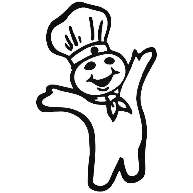 Pillsbury Doughboy Decal Sticker