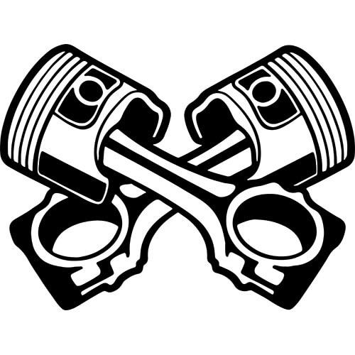 Pistons & Rods Logo Decal Sticker – Decalfly