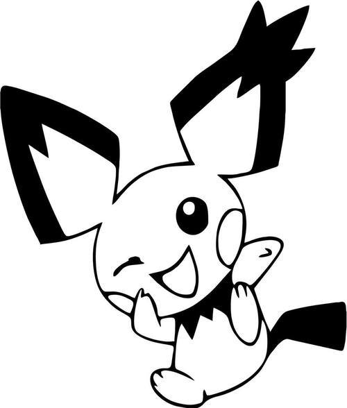 Pokemon Go Gizamimi Pichu Decal Sticker