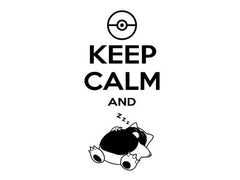 Pokemon Go Keep Calm And Snorlax Decal Sticker