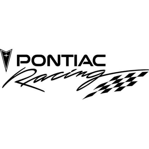 Pontiac Racing Logo Decal Sticker