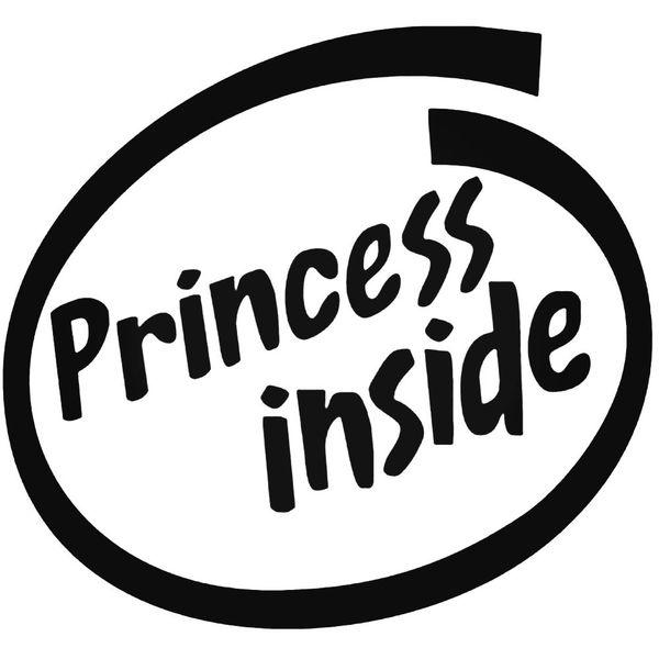 Princess Inside Decal Sticker