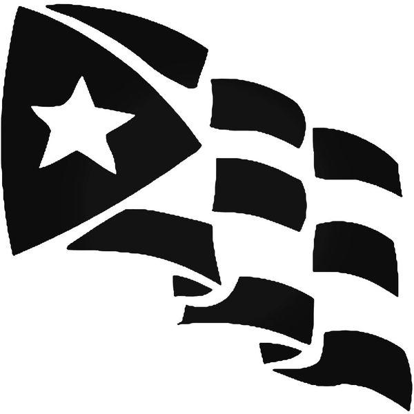 Puerto Rico Flag Vinyl Decal Sticker