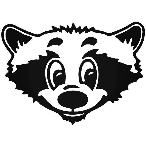 Racoon Face Decal Sticker