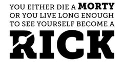 Rick And Morty Become Rick Decal Sticker