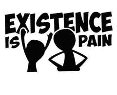 Rick And Morty Meeseeks Existence Is Pain Decal Sticker