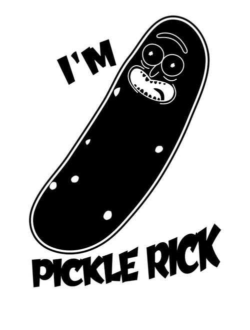 Rick And Morty Pickle Rick!! Decal Sticker