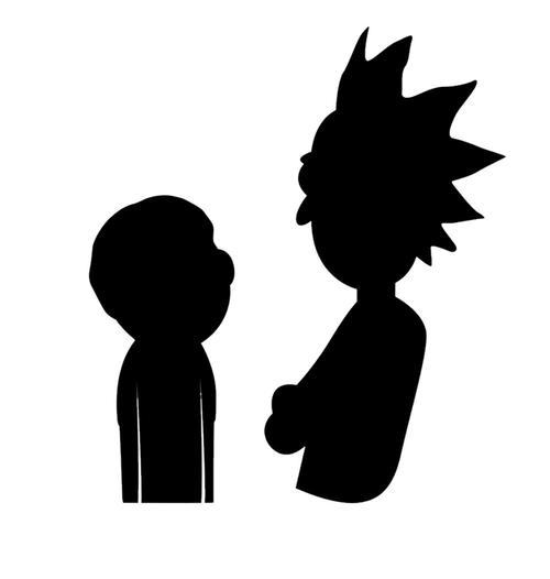 Rick And Morty Profile Decal Sticker