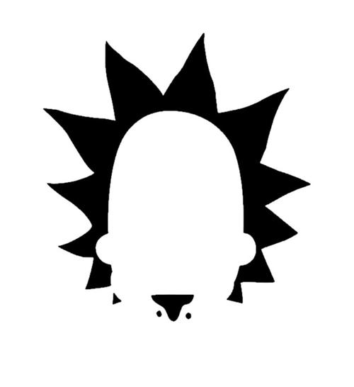 Rick And Morty Rick Face v2 Decal Sticker