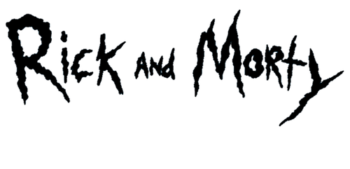 Rick And Morty Title Logo Decal Sticker