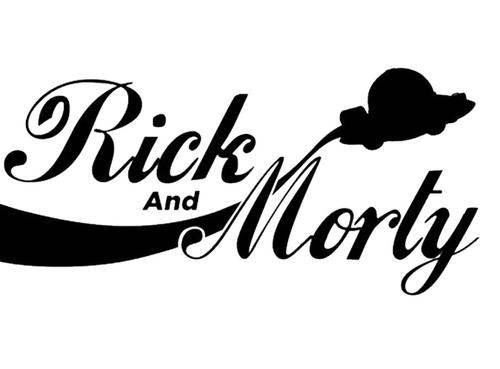 Rick And Morty Title Logo Ship Decal Sticker