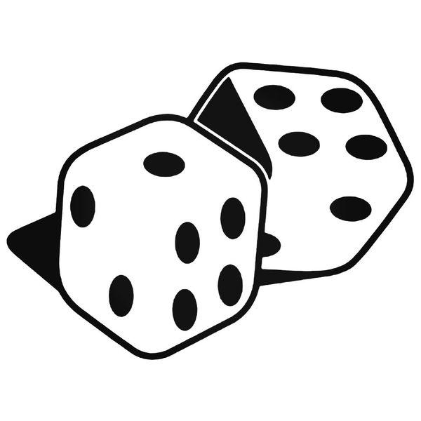 Rolling Dice Decal Sticker