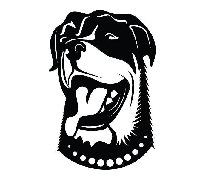Rottweiler Face Car Vinyl Decal