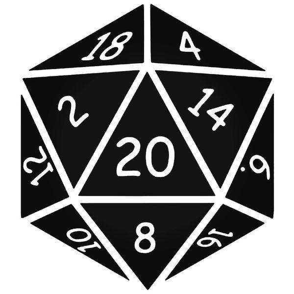 Rpg Role Playing Game Dice Decal Sticker