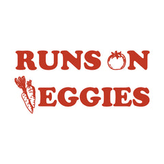 Runs on Veggies Vegan Vinyl Decal
