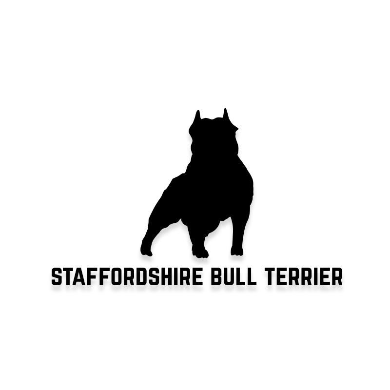 Staffordshire Bull Terrier Car Decal Dog Sticker for Windows